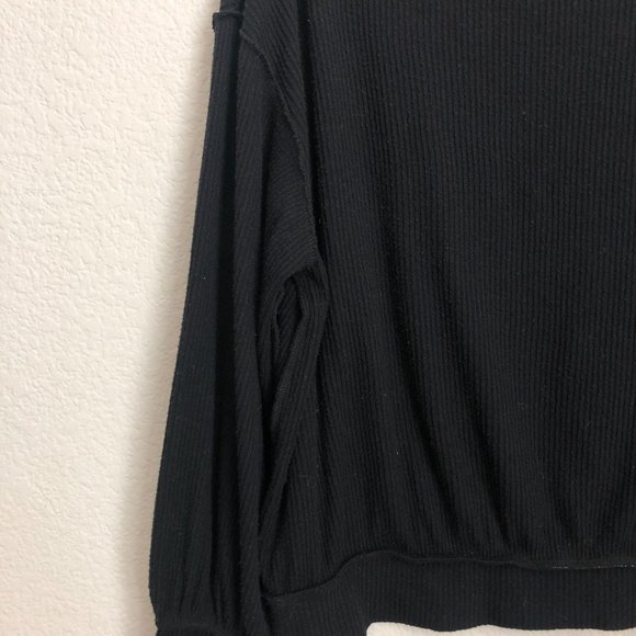 We The Free Main Squeeze Hacci off the shoulder Top Black sz XS - Picture 5 of 5